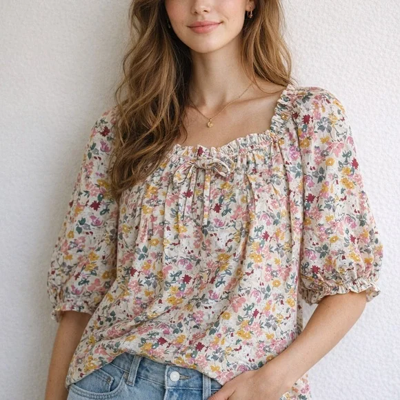 Staccato Multicolor Floral Blouse - Picture 1 of 6